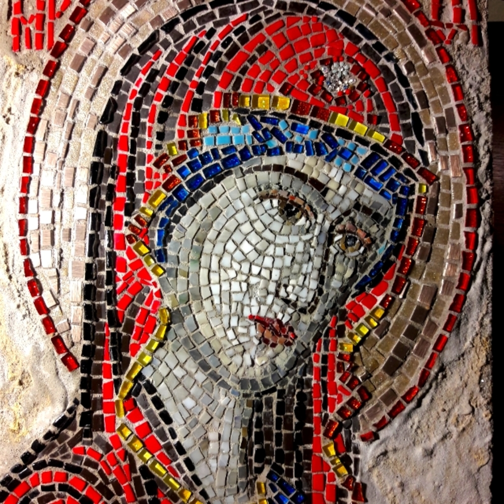 VIRGIN MARY _Mosaic #orthodox #art#Iconography